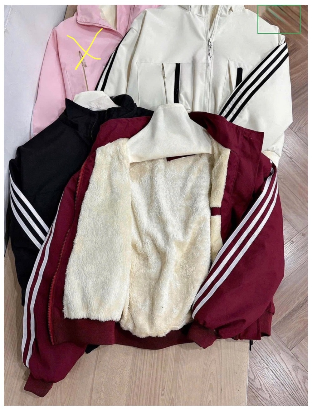 Women's red Lined Track Jacket